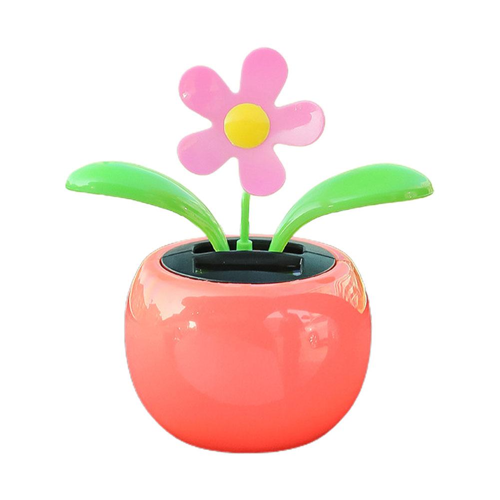 Автоматический качающийся подсолнух на солнечной батарее, украшение для автомобиля, украшение интерьера, стиль, украшение дома