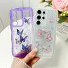 Glitter Butterfly Wave Case for Samsung Galaxy S24 Ultra S22 Plus S23 FE A55 A54 A15 A14 A13 A53 A35 Bling Soft Silicone Cover