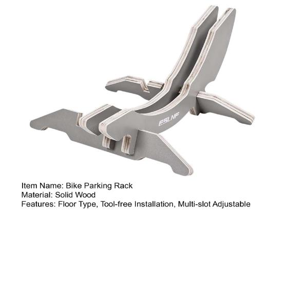 Стоянка для велосипеда Установка без инструментов Деревянная парковочная подставка напольного типа Регулируемая подставка для велосипеда в гараже с несколькими слотами для шоссейного велосипеда MTB