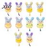 Handheld Decorative Lantern with Tassel Mid Autumn Plush Rabbit Lantern, Cute Bunny Night Light, Holiday Gift for Children Market Vending Prop,