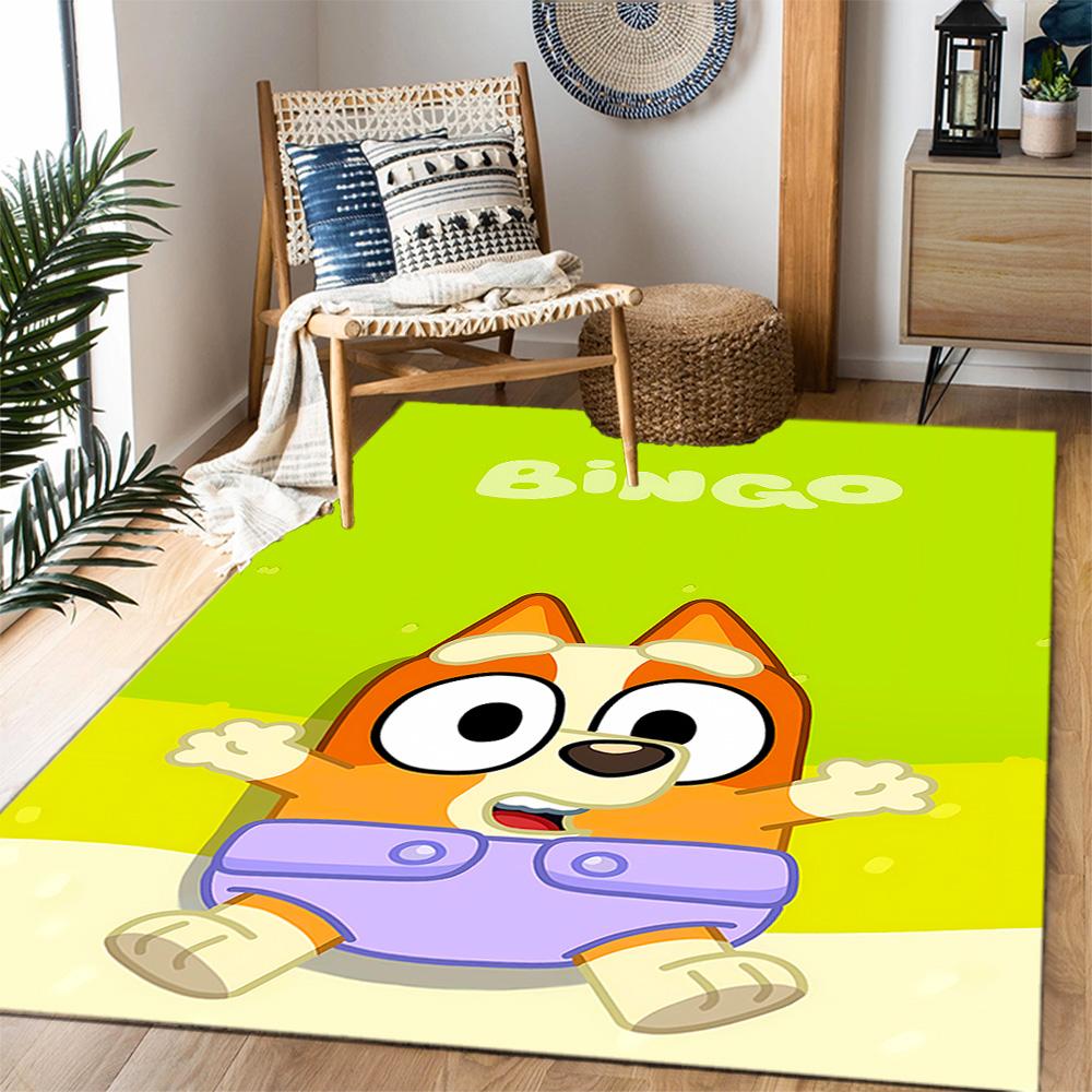 Blu And Eyi Adventure Themed Anti-Slip Rugs - Polyester Home Decor, Suitable for Bedrooms, Living Rooms, Doorways, Studios, and Decorations