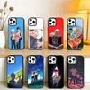 Летний комикс-чехол Hikaru D-Died для iPhone 17, 16, 15, 14, 13, 12 Pro Max Черный Конфетный Матовый Ударопрочный Чехол