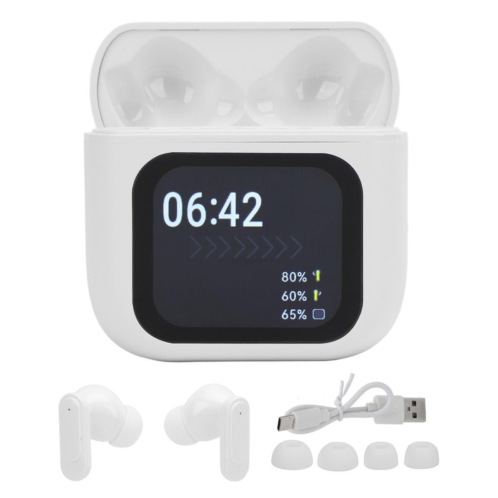 Беспроводные наушники 9D HiFi ANC ENC с шумоподавлением Bluetooth 5.4 стерео наушники-вкладыши со светодиодом