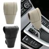 1pc Car Gear Shift Decoration Cover Leather Shift Lever Cover Car Gearbox Shifter Knob Protector Car Interior Accessories