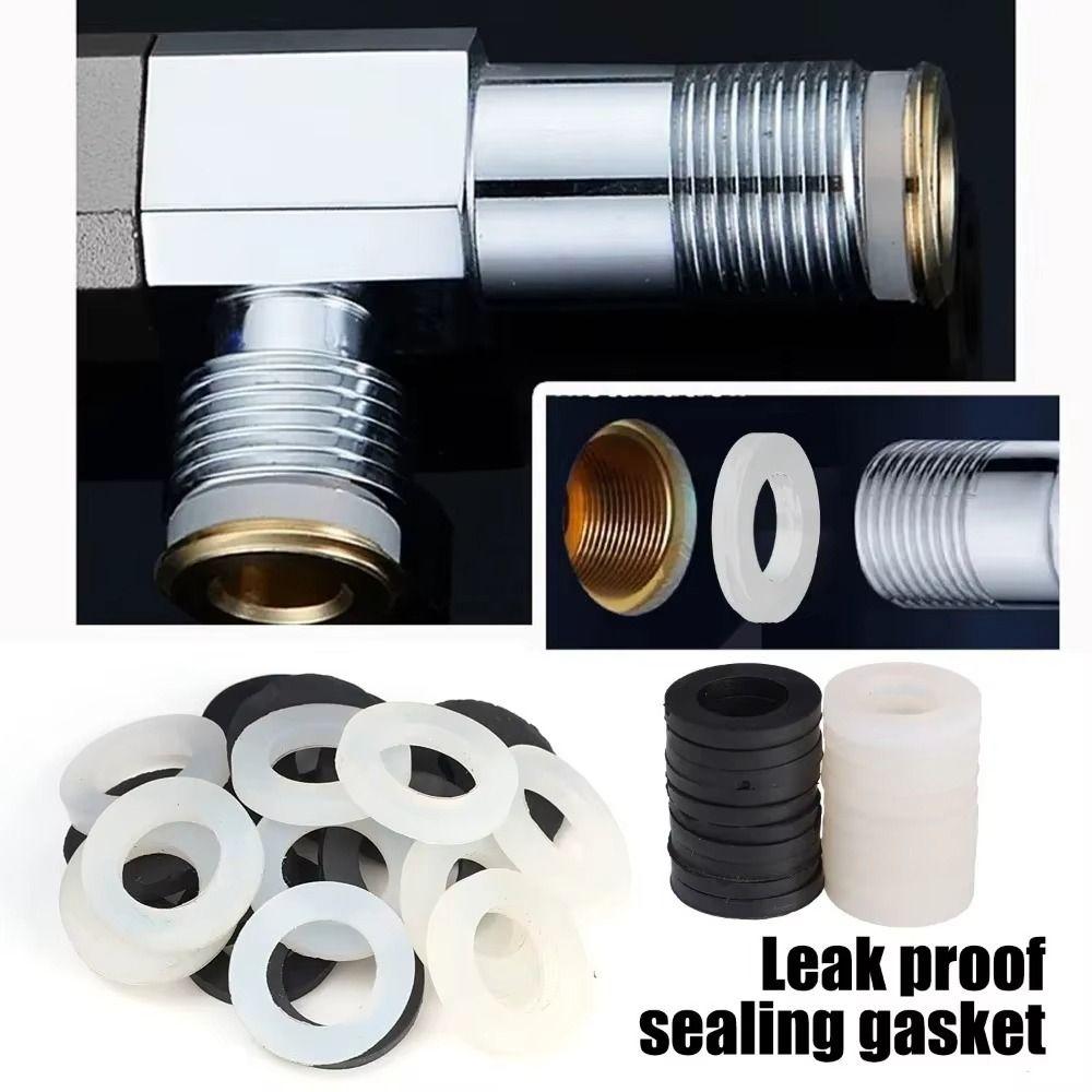 500Pcs New Seals O Ring Assortment Kit Nylon Washer Flat M2-M10 Plane Spacer Black White 8 Sizes Insulation Gasket Ring
