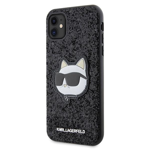 Etui do iPhone 11 Karl Lagerfeld Glitter Choupette Czarny