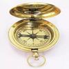Brass Push Button Navigation Compass – 6.35 Cm, Polished Finish, Magnetic