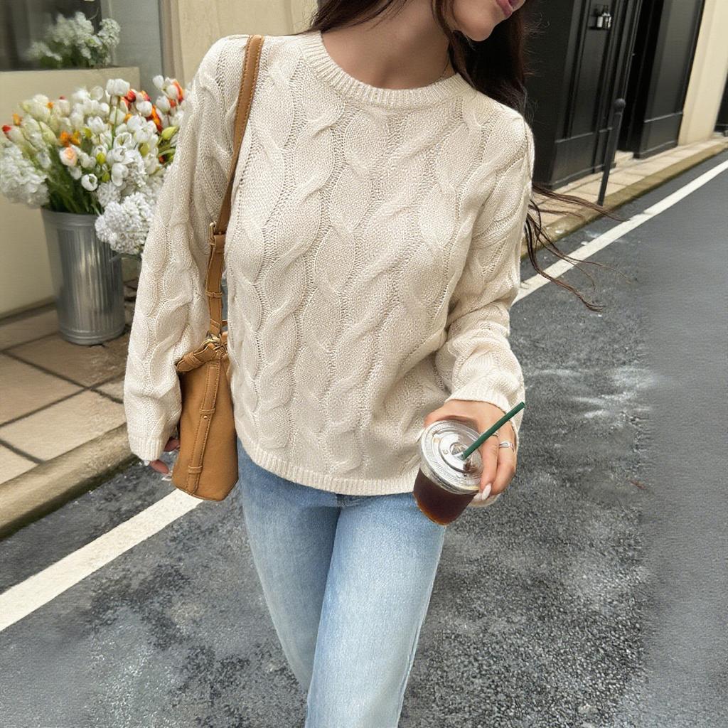 Casual Simple Long-sleeved Solid Color Vest Sweater Women's Clothing 2025 Autumn and Winter