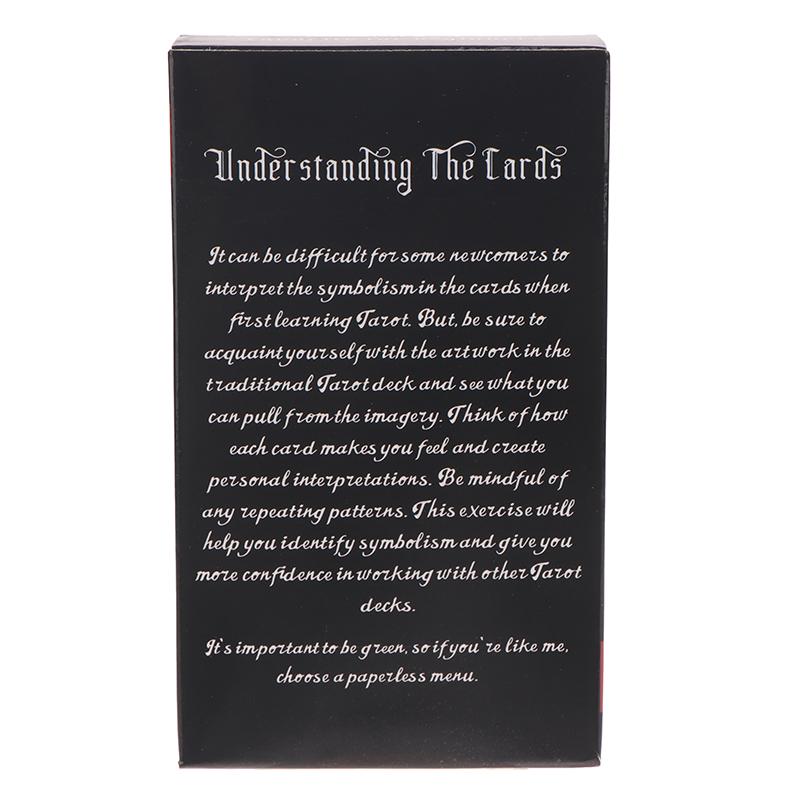 Карты Таро для начинающих со значением на них 78 шт. Карманный размер Таро Обучающая колода Гадание Предсказание Настольная игра