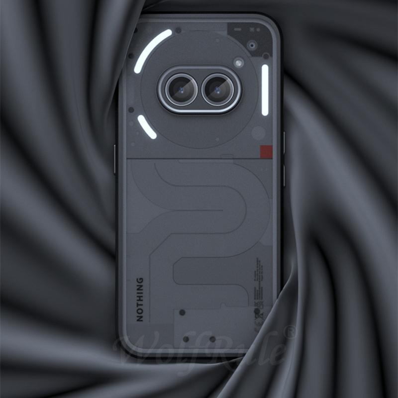 Для чехла Nothing Phone 2A Крышка Nothing Phone 2A Capas Противоударная Задняя Матовая Матовый Черный Прозрачные Чехлы Nothing Phone 2A