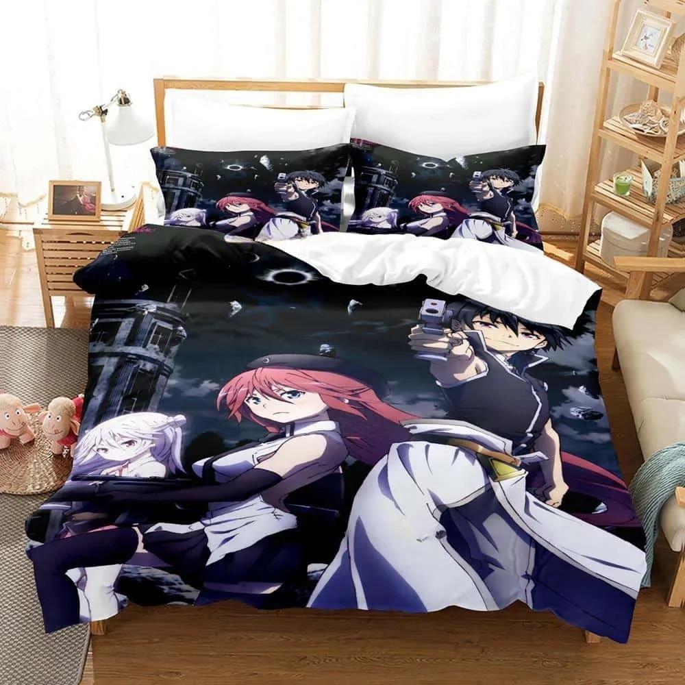 Прочные Уютные Односпальные Полуторные Полные Queen King 3D Печать Аниме Lilith Asami Trinity Seven Размеры Кровати Взрослый Детский Спальный Гарнитур Покрывало
