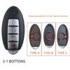 Для Nissan Rogue Teana Sentra Versa Altima Maxima Sunny 2012 2011 2010 2009 2008 2007 2-4 Кнопки Чехол Корпус Брелока Автомобильного Ключа
