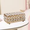 Jewelry Box Accent Decorative Elegant with Cover Trinket Organizer for Rings