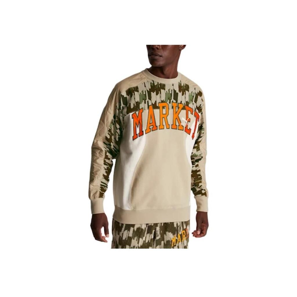 Puma X Market Camouflage Print Logo Crew Neck Long Sleeve Sweatshirt Men Sweatshirt Multicolor 536086-64