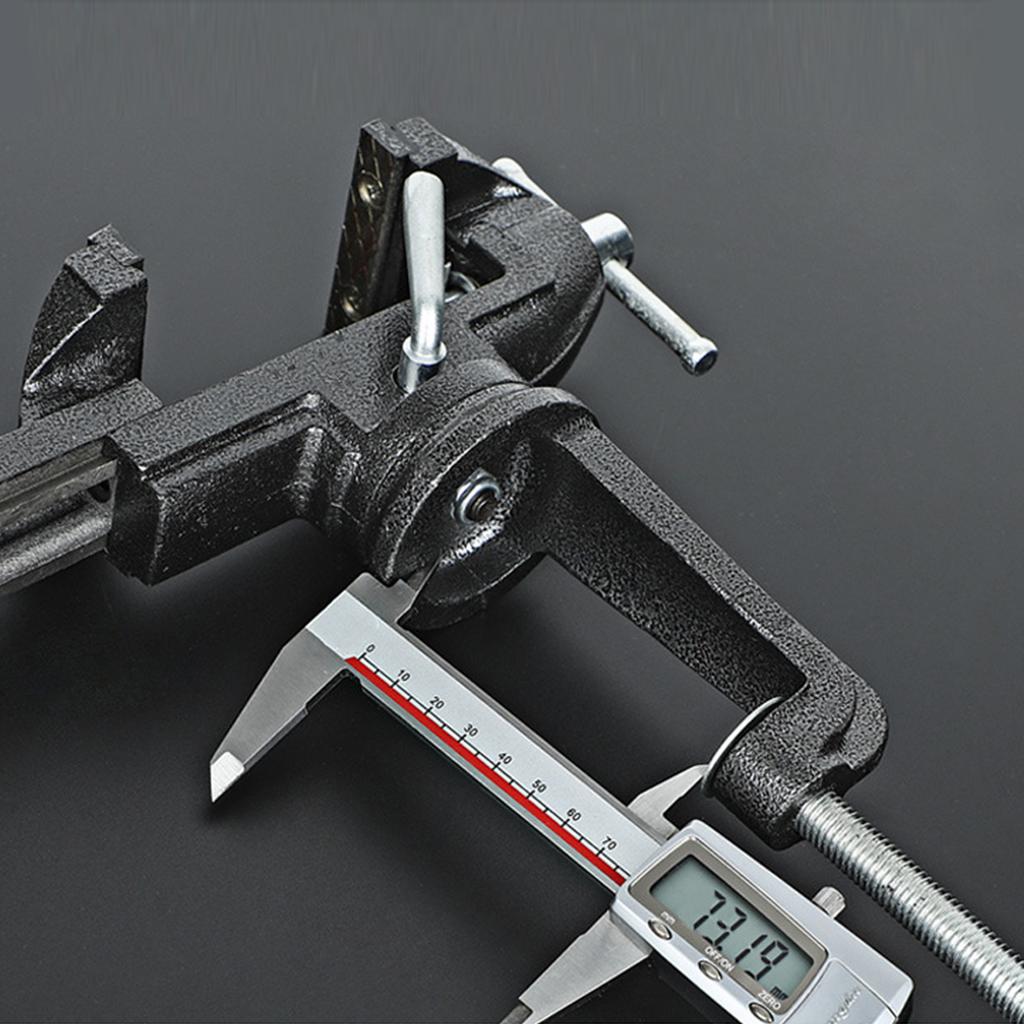 Vise 360 Degree Rotation Bench Vise 73mm Opening Table Vise Cast Steel Clamp Tool 80mm  3.15in