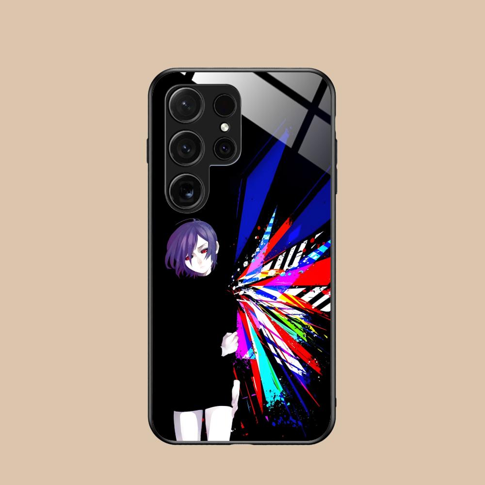 Чехол для телефона Tokyo Ghoul Тока Кирисима для Samsung Galaxy A56 55 54 53 52 51 36 35 34 23 16 15 5G Стеклянная крышка Роскошные мобильные телефоны