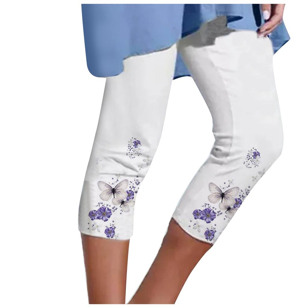 Повседневные леггинсы, обтягивающие сексуальные дышащие леггинсы с принтом Капри