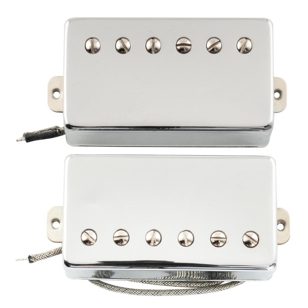 Musiclily Pro Alnico 5 LP-PAF Guitar Humbucker Pickups, Neck/Bridge 7.8K/8.8K Set for Les Paul Electric Guitars, Chrome