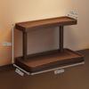 2-Layer Wooden Jewelry Display Rack for Home And Office