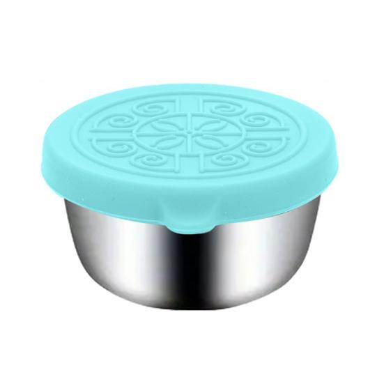 Yousheng 40 мл контейнеры для заправки салата с крышками, герметичная нержавеющая стальная соусница для ланч-боксов, пикников, путешествий, фруктов, закусок, соусов, контейнеры