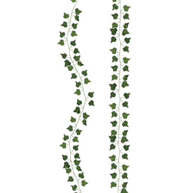Artificial Ivy Vine Wall Hanging, 2.1 Meters with 72 Sweet Potato Leaves, Perfect for Wedding & Window Display Decor.
