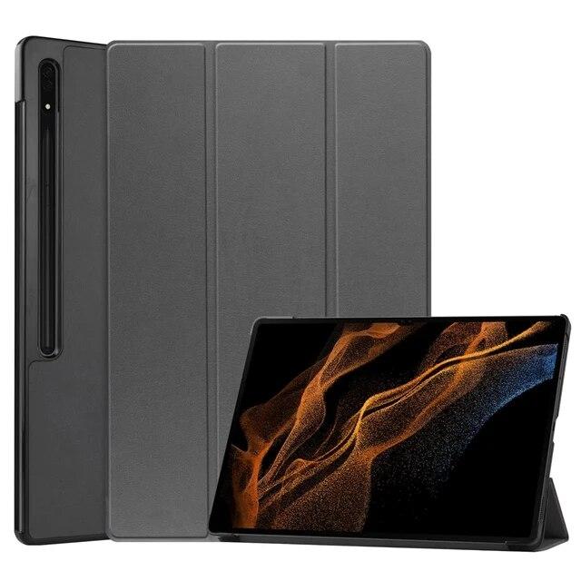 Case for Samsung Galaxy Tab S8 Ultra 14.6 SM-X900 S8 Plus 12.4 SM-X800 SM-X700 S8 11 Inch Tablet Magnetic Folding Stand Cover