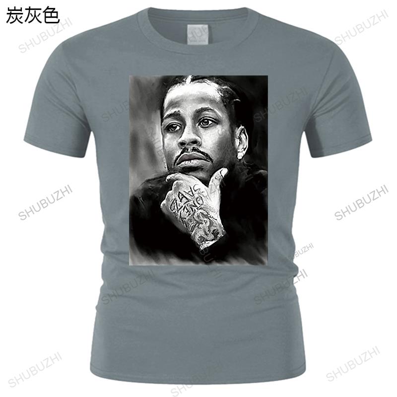 Unisex T shirt Fashion Sport Eco-friendly Printed Allen Iverson Durable High Quality Tee shirts funny t-shirt novelty tshirt woUnisex