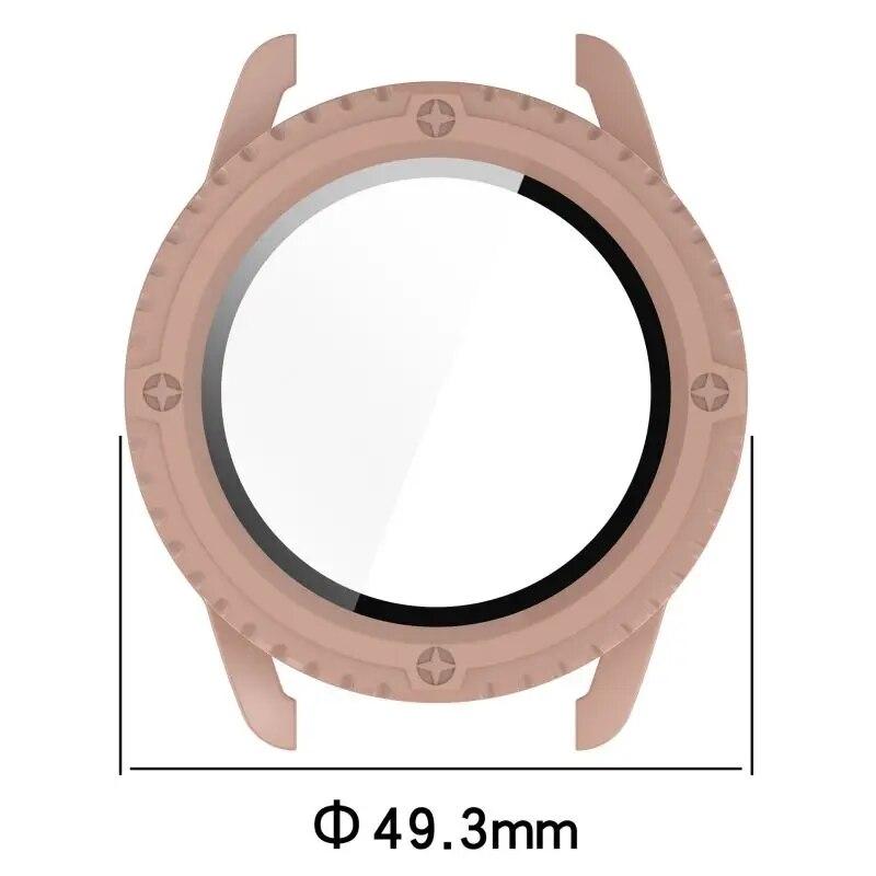 Case + Screen Protector for Xiaomi Mi Watch S3 With Digital Tempered Glass Anti-scratch Film Bumper Protective Case Cover