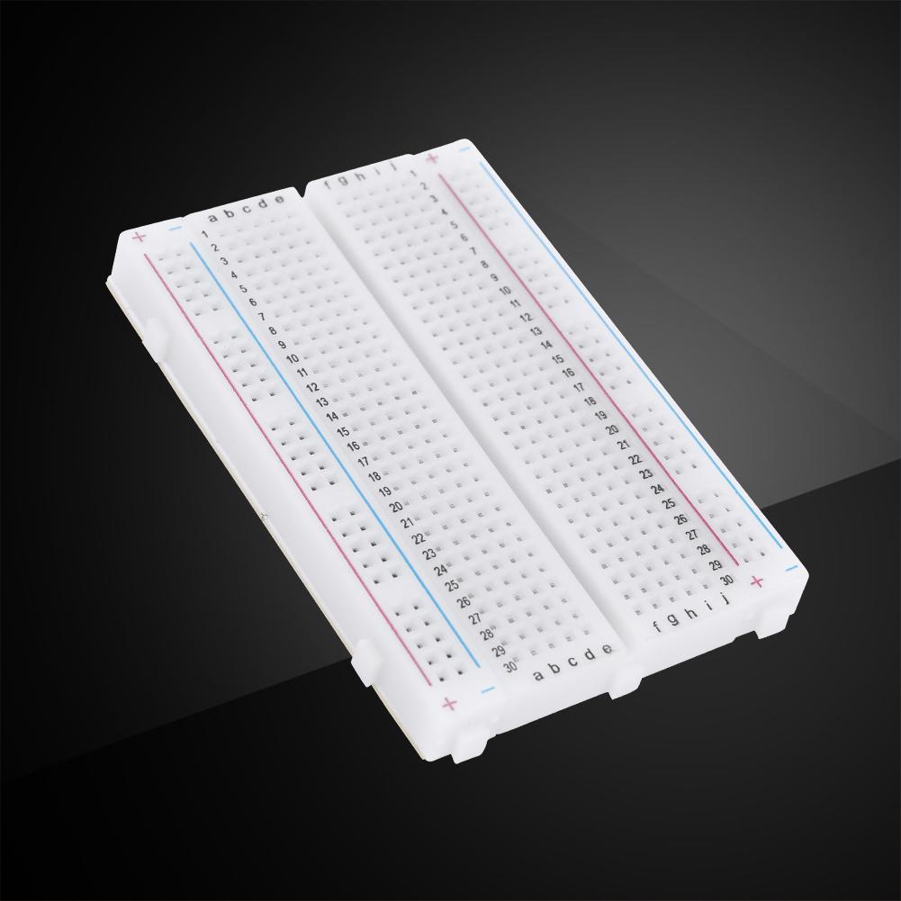 20-1PCS 400 Tie Points Solderless PCB Breadboard Spliceable Mini Universal Test Protoboard for Experiment Test Robot