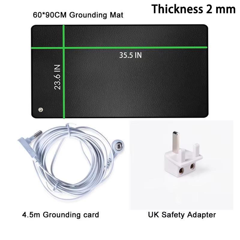 Grounding Mat for Improving Sleep, Grounding Pad for Health, Grounding Bed Mat with Grounding Cord for Better Working (35.5 * 23.6inch)