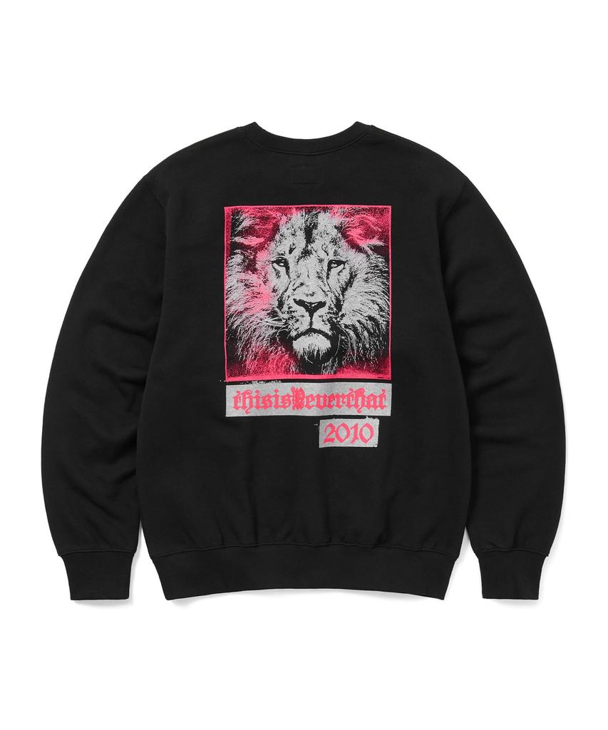 THISISNEVERTHAT Lion 2010 Crewneck Black