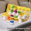Montessori Matching Eggs Puzzle Toy Sensory Games Smart Eggs Shapes Colors Matching Sorter Toy Education Learning for Children