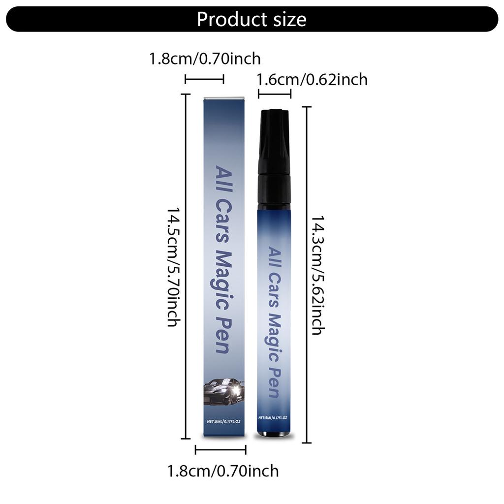 Glossy Car Scratch Repair Pens Auto Scratch Remover Quick Dry Auto Paint Touch Up Waterproof for Easy Maintenance