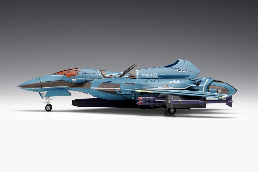 Wave Macross F Nightmare Plus Сборная модель масштаб Общая длина 22 см пластиковая модель VF-171 1/72 примерно. Предварительно окрашенный MC-075