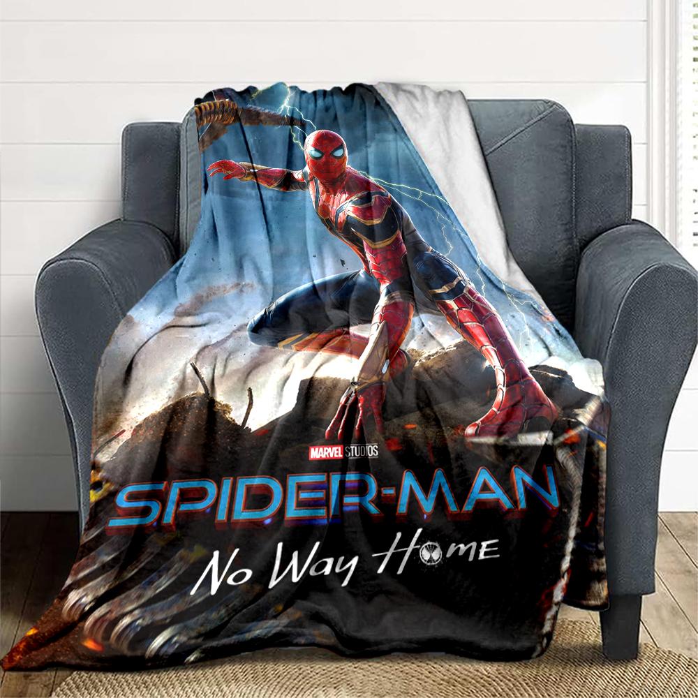 1Pc Spiderman No Way Home Blanket Soft And Comfortable Casual Warm Camping Travel Christmas Halloween Xmas Gift M924474
