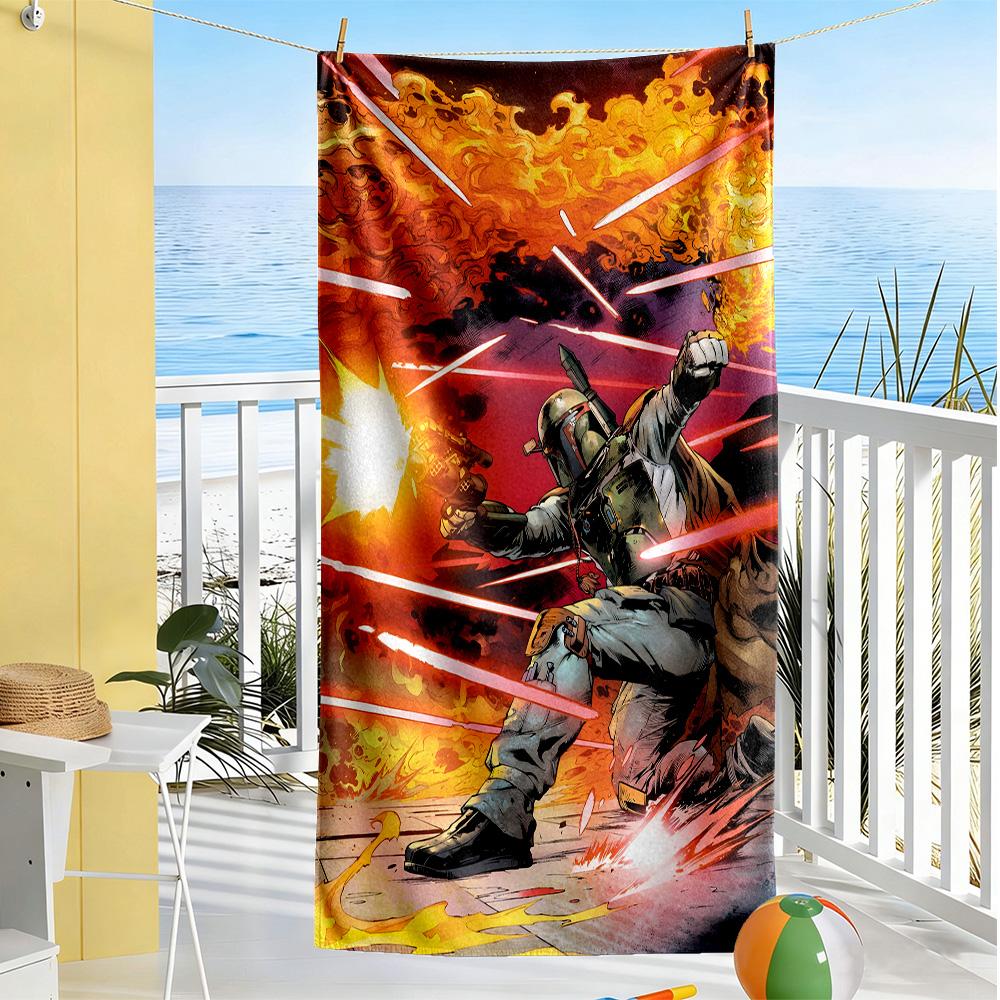 Star Wars Beach Towel Soft Durable Quick-Dry Comfortable Lightweight Portable for Swimming,Beach,Camping, Travel, Beach Accessories,Gym