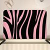 Zebra-stripe Floor Mat Bathroom Mat Kids Room Bedroom Decoration Balcony Anti-Slip Doormat Living Room Bedside Area Rugs