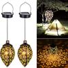 Solar Outdoor Chandeliers Garden Lights Waterproof Metal Decorative Lights Sidewalk Decorative Pile Light
