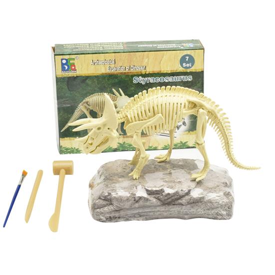 Dinosaur Fossil Skeleton Excavation Dig Up Kit DIY Assembly Educational Kids Toy