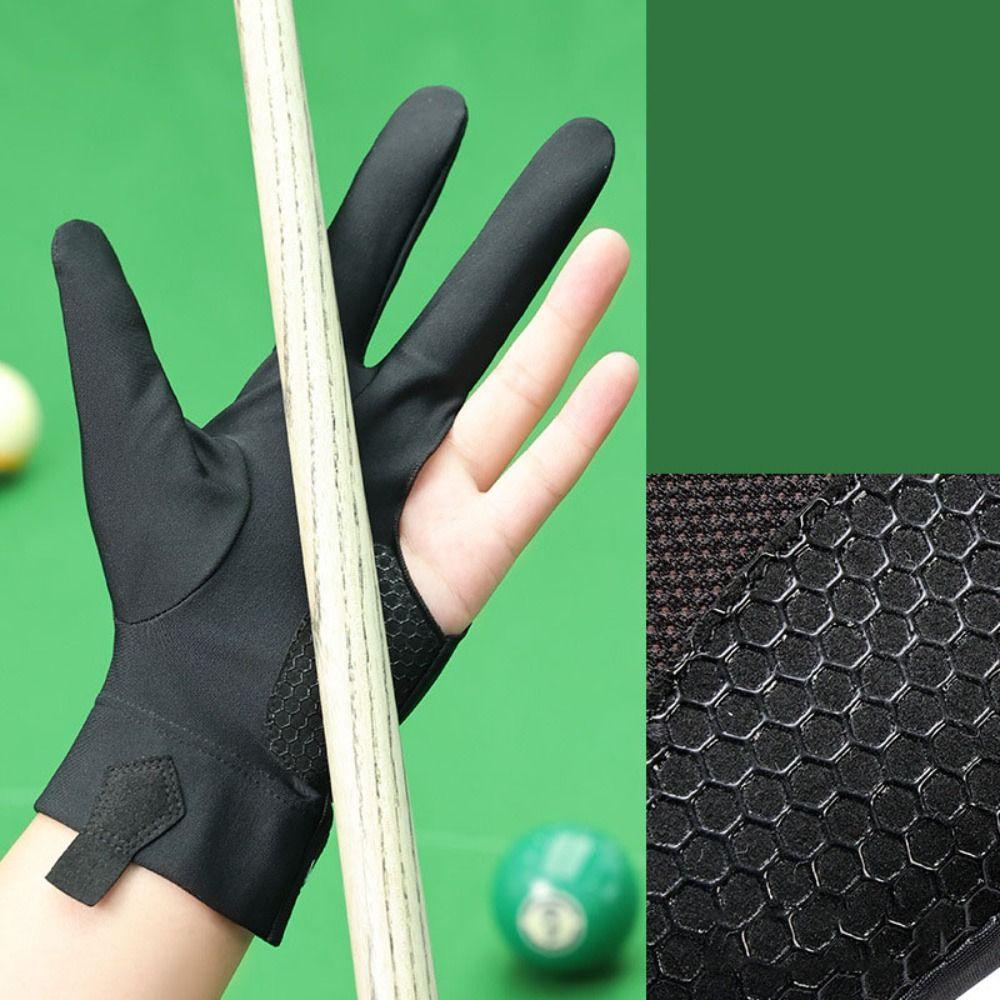 Polyester Full Finger Billiard Pool Gloves Single Piece Billiards Gloves Training Equipment