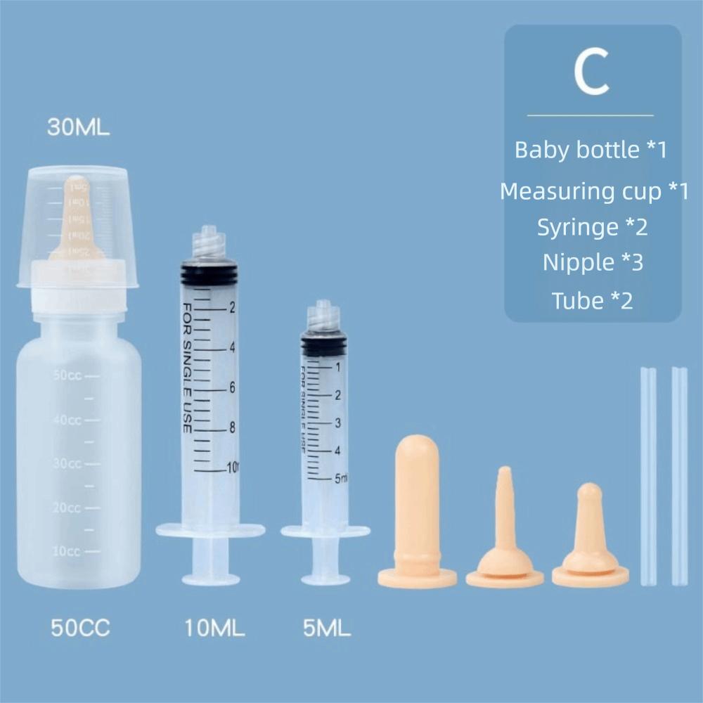 with Silicone Nipple Newborn Pet Feeding Bottle Kit Water Feeder Feeding Bottle Kit  Cat Feeder