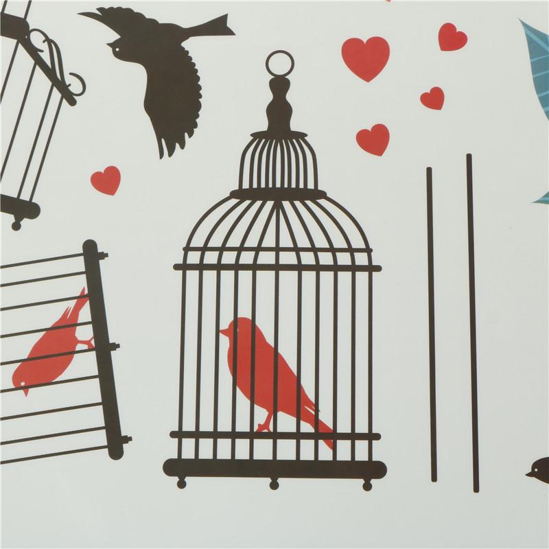 Цветы Птицы Клетка Наклейка На Стену Наклейки На Стену Искусство Для Дома Гостиная Спальня