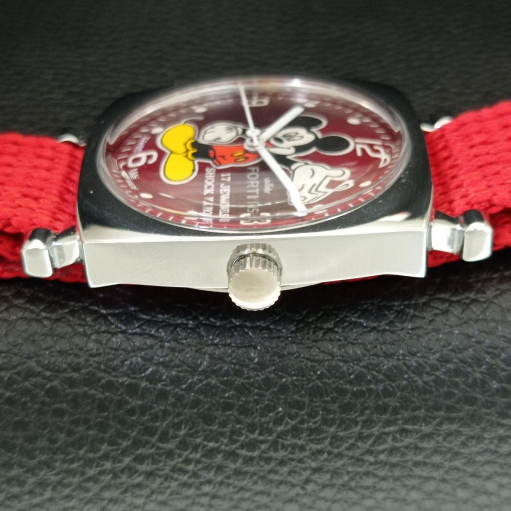 РЕДКИЕ МЕХАНИЧЕСКИЕ МУЖСКИЕ ЧАСЫ FORTIS SWISS КРАСНЫЙ ЦИФЕРБЛАТ ВОССТАНОВЛЕННЫЕ a444930-1