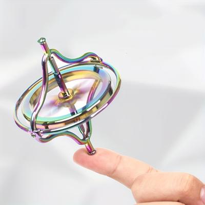 Второе поколение красочных игрушек для декомпрессии Fingertip Spinner из цинкового сплава, креативный металлический гироскоп, подарки на Хэллоуин и Рождество