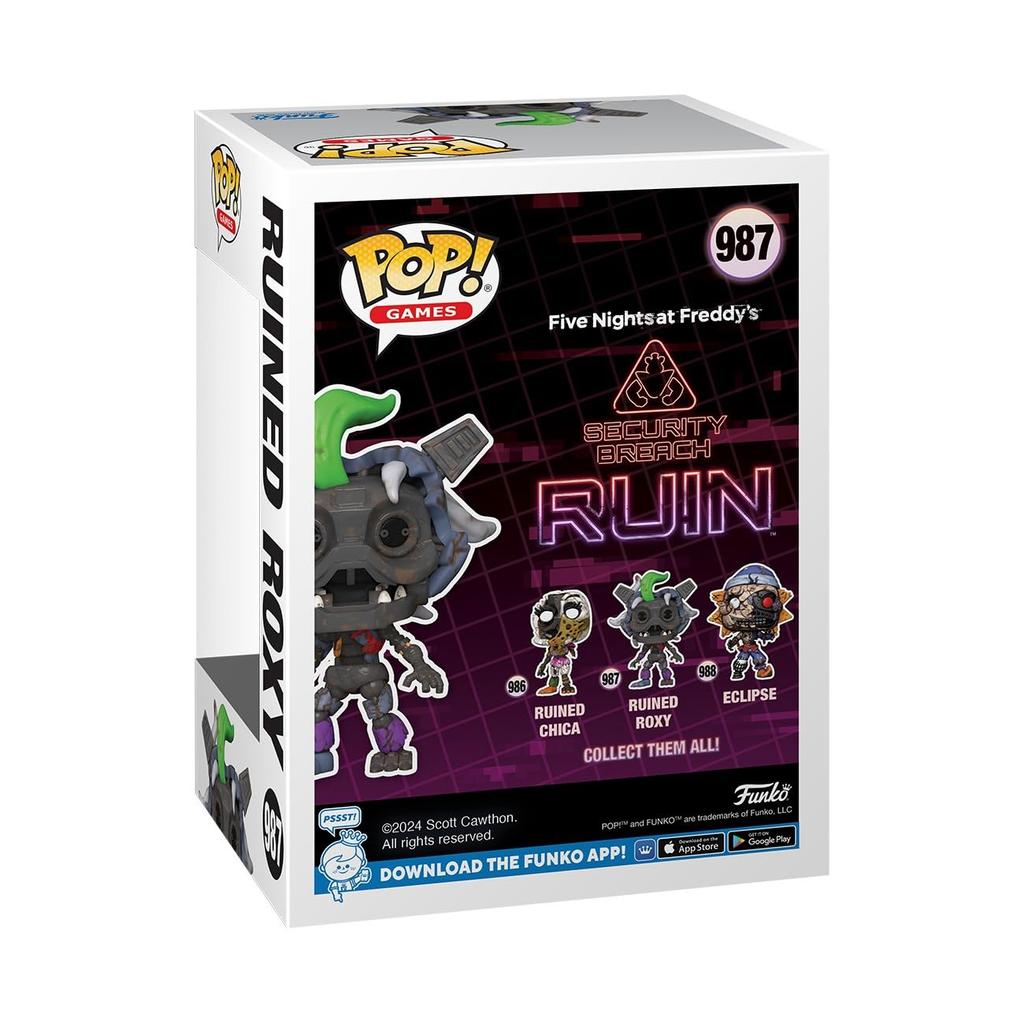 Five Nights At Roxy Figure FNAF RUIN RUINED ROXY Funko Vinyl Funko Freddy's Pop!
