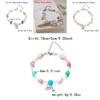 Shell Fish Tail Pendant Bracelets With Crystalline Beads For Women And Men