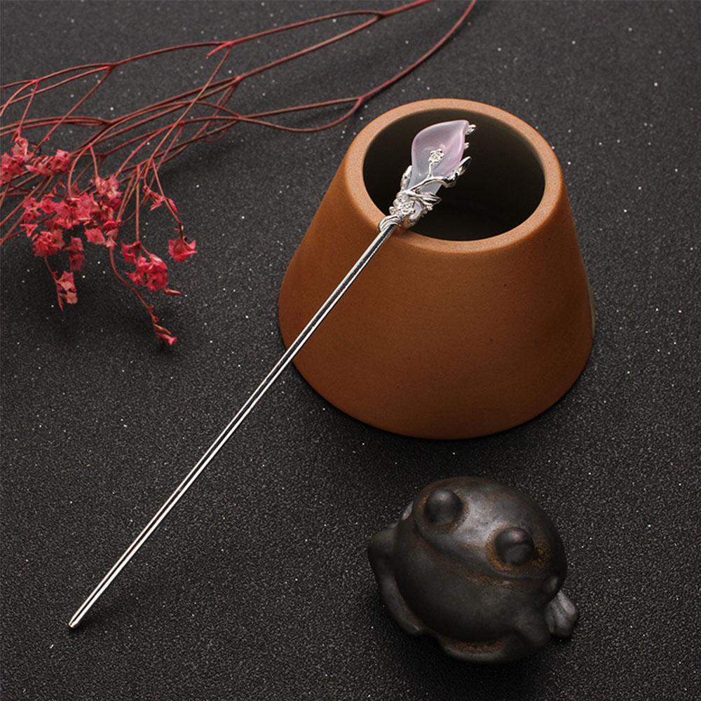 Винтажный китайский стиль, классические аксессуары Hanfu, палочки для волос, вилка для волос, палочки для еды, металлическая шпилька