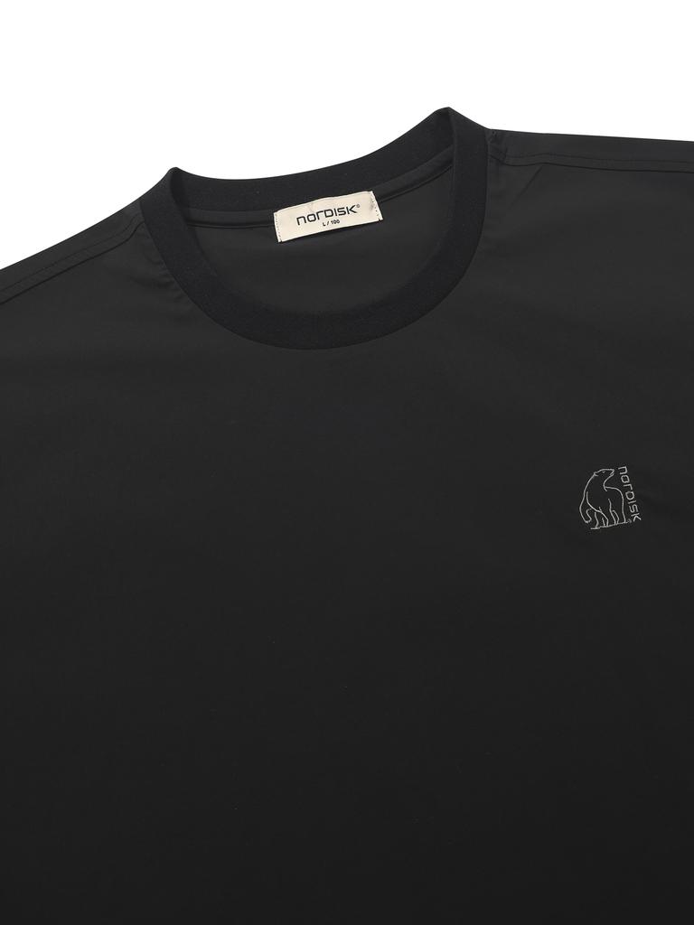 NORDISK Hygge Cool Light Графическая Круглая Футболка с Коротким Рукавом - U_Черный