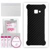 apgo Защитная наклейка на заднюю панель, совместимая с Samsung Galaxy Xcover 4, пленка, фольга, винил - узор Carbon Black