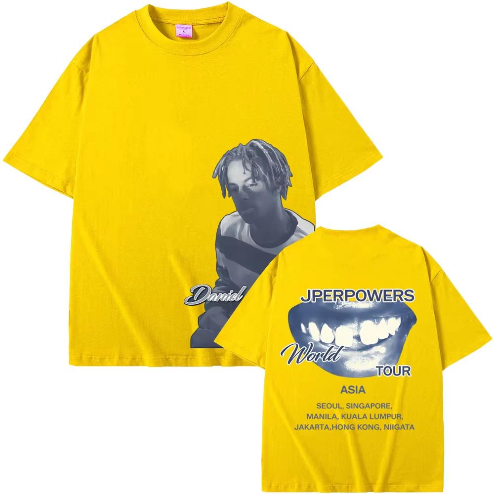Футболка Rapper Daniel Caesar Never Enough World Tour Мужская Женская Хип-хоп Мода Поп-музыка Футболки Легкая Дышащая и Удобная Одежда